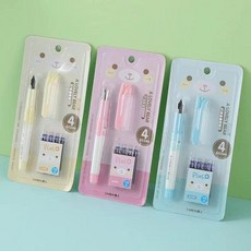 A LOVELY BEAR 鋼筆學生專用墨囊組, 1筆 4墨囊, 1套