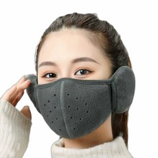 옥이드림 귀 마개 마스크 아웃도어마스크 오토바이마스크 겨울귀도리, 블랙