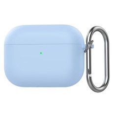 에어팟 프로3 실리콘 무지 케이스 APPR373, 블루, Airpodspro3