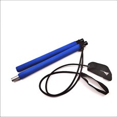 코히모 홈트 필라테스 스틱 스트레칭 탄력 밴드 요가 봉 4W337, 블루, 1세트