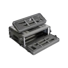 음향장비 마이크케이스 PE 항공 캐비닛 보관함 중간 수납함 스튜디오 전문가용, 외부 텔레스코픽 손잡이