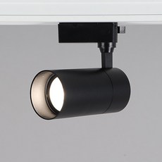 영라이팅 LED 원형 카네스 COB 레일 20W 스포트 각도조절, 블랙바디 주백색, 1개