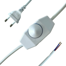 스위치 디밍 조광기 코드선 2M 전구 밝기조절 AC OJ-339 화이트, 1개