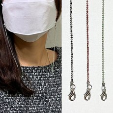 스트랩 진주목걸이 마스크 투톤구슬 비즈 체인 마스크줄 마스크끈