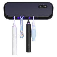 CozyTemp 칫솔 살균기 가정용 자동순환 UC 칫솔 건조기 무타공 벽걸이형 충전식 살균기, 블루