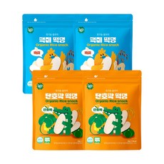 룰루맘 유기농 쌀과자 떡뻥 혼합 백미 30g 2개 + 단호박 30g 2개(총4개), 60g, 2세트, 혼합(백미,단호박)
