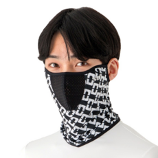 [수이골프 R형] UV 자외선 차단 얼굴 햇빛가리개 골프 등산 조깅 바이크 스포츠 마스크, R-3 체인 블랙, 1개