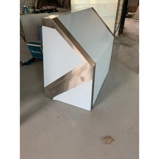 304不銹鋼拉絲揉麵墊，烘焙料理檯面連接牆面, 1個