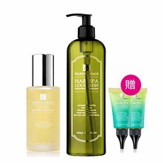 妍霓絲 髮根豐盈沁涼SPA洗髮精500ml 護髮油50ml 贈頭皮敷膜20mlx2入, 1個, 髮油味道:月影