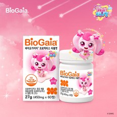 바이오가이아 프로바이오틱스 타블렛 캐치! 티니핑 딸기향, 1개, 60정