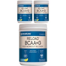 엠알엠 BCAA+G 리로드 포스트-워크아웃 리커버리 레모네이드 글루텐 프리 비건, 840g, 3개