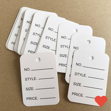 제도용품 무광 행택 옷텍 의류텍 옷가게 택 250매, 상세 설명 참조