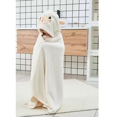 아동용 수영 비치가운 목욕타올 뽀송 보들보들 극세사 후드판쵸
