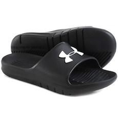 Under Armour 安德瑪 男女通用UA CORE室內鞋拖鞋, 270, 黑,白