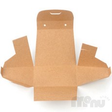 [사마누] 고급쇼핑백 심플선물상자 선물상자 선물용박스, 소 - 브라운, 1개