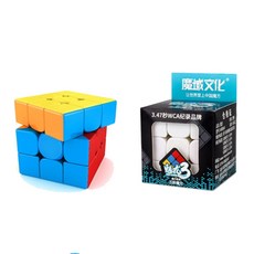 Moyu Meilong 매직 큐브 4x4 및 3x3 전문가용 스피드 교육용 피젯 장난감 스트레스 방지 퍼즐 선물, [01] level 3, 1개