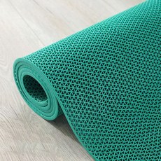 防滑墊 防水 廚房 廁所 浴室 鏤空 地墊 耐磨 除塵墊, 加厚加密5.0綠色,40*60釐米, 1個