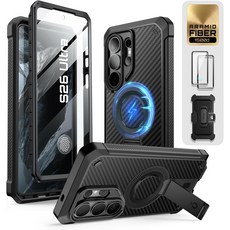 SUPCASE PRO MAG 프로맥 갤럭시 S26 러기드 맥세이프 스탠드 케이스, 1개, 리얼 아라미드
