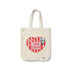 [크리틱] X KFC HEART LOGO 토트백 White