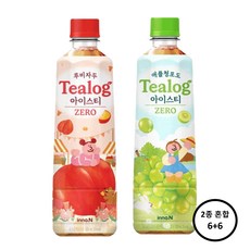 티로그 아이스티 500ml(루비자두 6개+애플청포도 6개)12개, 500ml