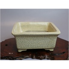 小樹安每 日本盆缽 加藤里美 白貫入釉長方鉢 14cm 日式沙拉碗 長方形餐盤, 1個