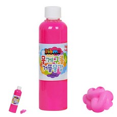 [팔마누] 미술활동 그리기놀이 아동미술재료 미술놀이 뭉게구름 거품물감 리필 250ml 형광분홍