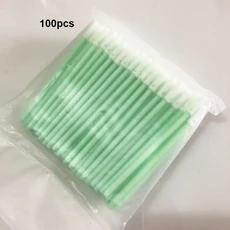 100pcs 광섬유 청소 도구 프린트 헤드 대 한 마이크로 폼, 02 100pcs Round Type