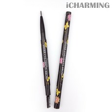 1+1)차밍 프리미엄 인터칼라 오토 아이브로우 펜슬 본품, 4흑갈색, 2개