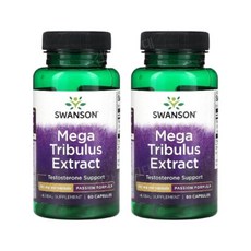 스완슨 트리블러스 트리뷸러스 250mg 60캡슐 2개 남가새추출물 Tribulus, 60캡슐 2병, 60정