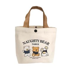 小熊帆布購物袋
