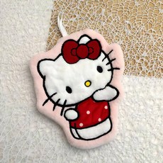 쿠쿠팡팡 핸드타올 부드러운 흡수력휴대용 수건, 레드키티, 1개