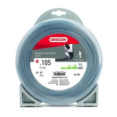 Oregon 22-805 Gatorline 중작업 프로페셔널 매그넘 1.4kg (3 파운드) 스풀 0.27cm (0.105 인치) x 172m (564 피트) 사각 예초기 라인, Oregon 22-805 Gatorline 중작업 프로