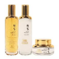 쉬림 24K골드 프레스티지 3종 단품 세트 토너&에멀전&탄력크림 프리미엄 주름개선 미백 기능성