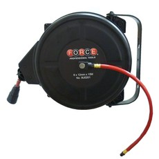圓夢補給站 FORCE 伸縮輪座 風管輪座 高壓膠管輪座 自動收線空壓管 捲揚器 15M, 1個