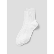 매장정품 빈폴 BEANPOLE ACCESSORY 남녀공용 케이블 중목 양말 - 화이트 250132