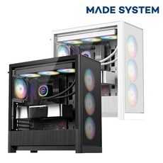 메이드시스템 게이밍PC 풀세트 조립PC 아이온2 붉은사막 게임용 컴퓨터 본체 롤 발로란트 피파 배그 배틀그라운드 디아블로 데스크탑 고사양PC, 500GB, 16GB, 프리도스, 지포스 RTX 5060, AMD 5600 게이밍추천 CD02 블랙 500GB, 16GB, 프리도스, 지포스 RTX 5060, AMD 5600 게이밍추천 CD02 블랙