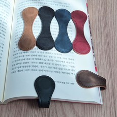 자석 책갈피 가죽 북마크 북클립, 1개, 5.브라운