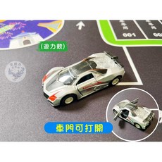 奧麗迷你合金車 台灣計程車 警車 消防車 迴力仿真小汽車玩具 1:64比例, 銀灰色跑車（最新款）, 1個