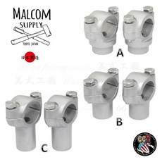 《美式工廠》Malcom supply FLANDERS 冠座 哈雷機車改裝 日本製造, 黑色,C 高度1.5吋(約38㎜)