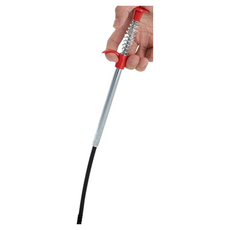 JOEKI 下水道疏通器 59.8cm 可彎曲四爪夾取 彈簧伸縮設計, 橘