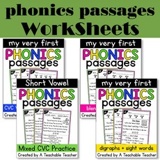 My Very First Phonics Passages 학습 영어 홈스쿨 워크북 알파벳 쓰기 어린이 영어 워크북, all (92 Pages)