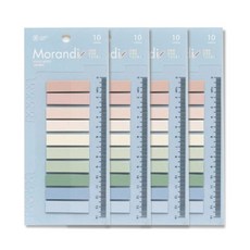 Trilly 書籤日記索引索引標記標記柔和索引標誌10顏色200顏色200顏色透明帖子 - 設置, 1套