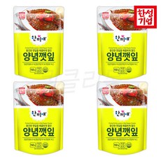 한성 한끼애 양념깻잎 150g, 4개