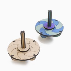 겨울 전통놀이 나무팽이 만들기키트 (착시팽이B), 본상품