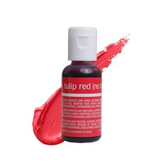 셰프마스터 튤립 레드 리퀴드-젤 식용 색소 | 생생한 색상 Chefmaster Tulip Red Liqua-Gel Food Coloring | Vibrant Color | Pro, 1개