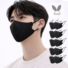 사니사니 숨나래 빨아쓰는 연예인 천 마스크, 블랙, 1세트, 10매
