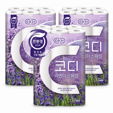 코디 3겹 라벤더 스페셜 롤화장지, 30m, 30롤, 3개