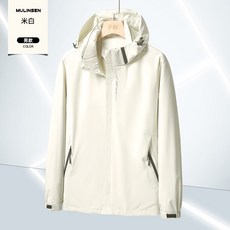LARGE STORE 工裝山系薄款防風防水連帽外套 衝鋒外套 男生外套 防風外套 衝鋒衣 風衣外套(JK681)