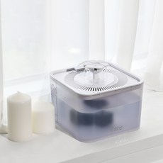 에스테 고양이 정수기 2.5L 저소음 강아지 펫 반려동물 애견 자동 급수기 음수대 분수대, 화이트, ES-113, 1개