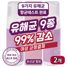 깨끗언니 여성청결제 1위 가려움 칸디다 y존 냄새제거 케어 약산성 유산균 PURE, 2개, 150ml